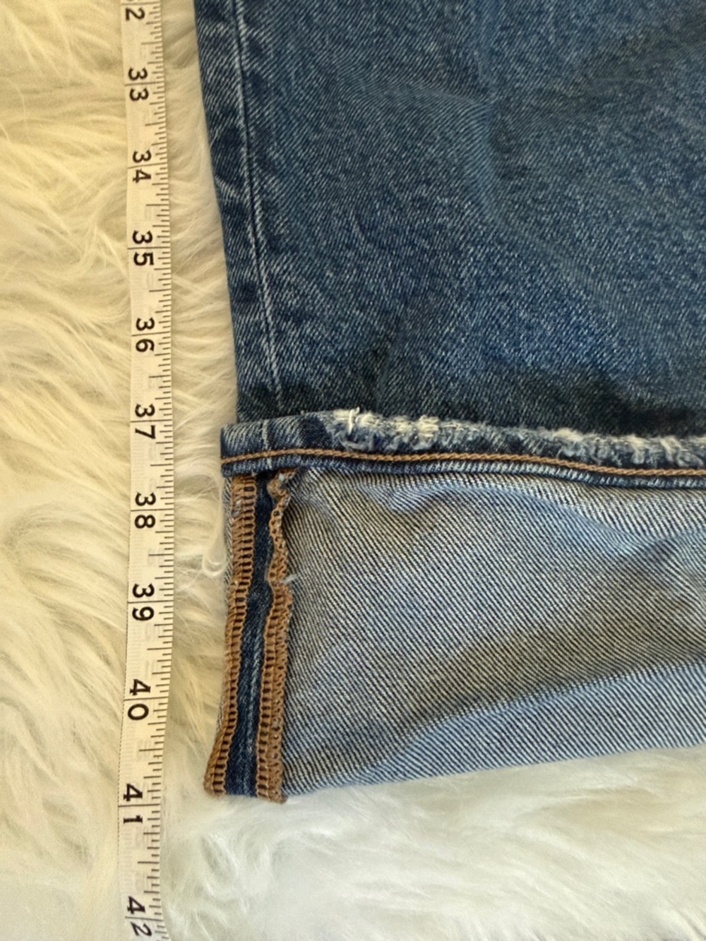 American Eagle Outfitters Blue Cropped Wide-Leg Jeans - Picture 10 of 10